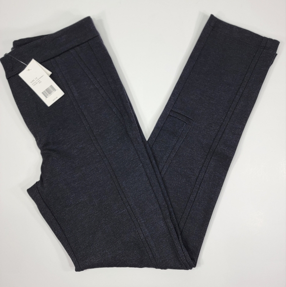 NEW Vince Charcoal Stretch Ponte Knit Riding Pants Women's Size 12 V1074-20921 - Picture 1 of 15